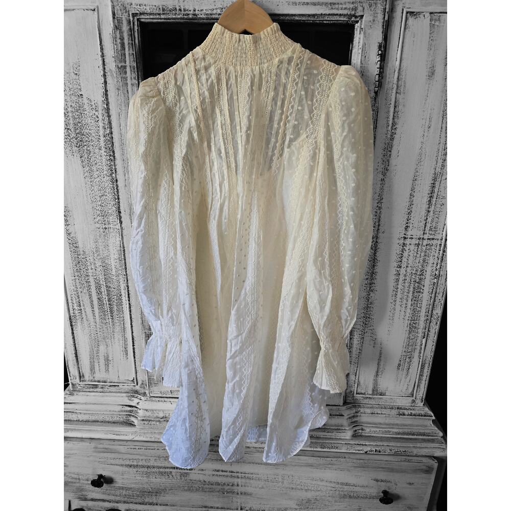 English Factory Semi-Sheer Mini Dress - New Small - Picture 4 of 4